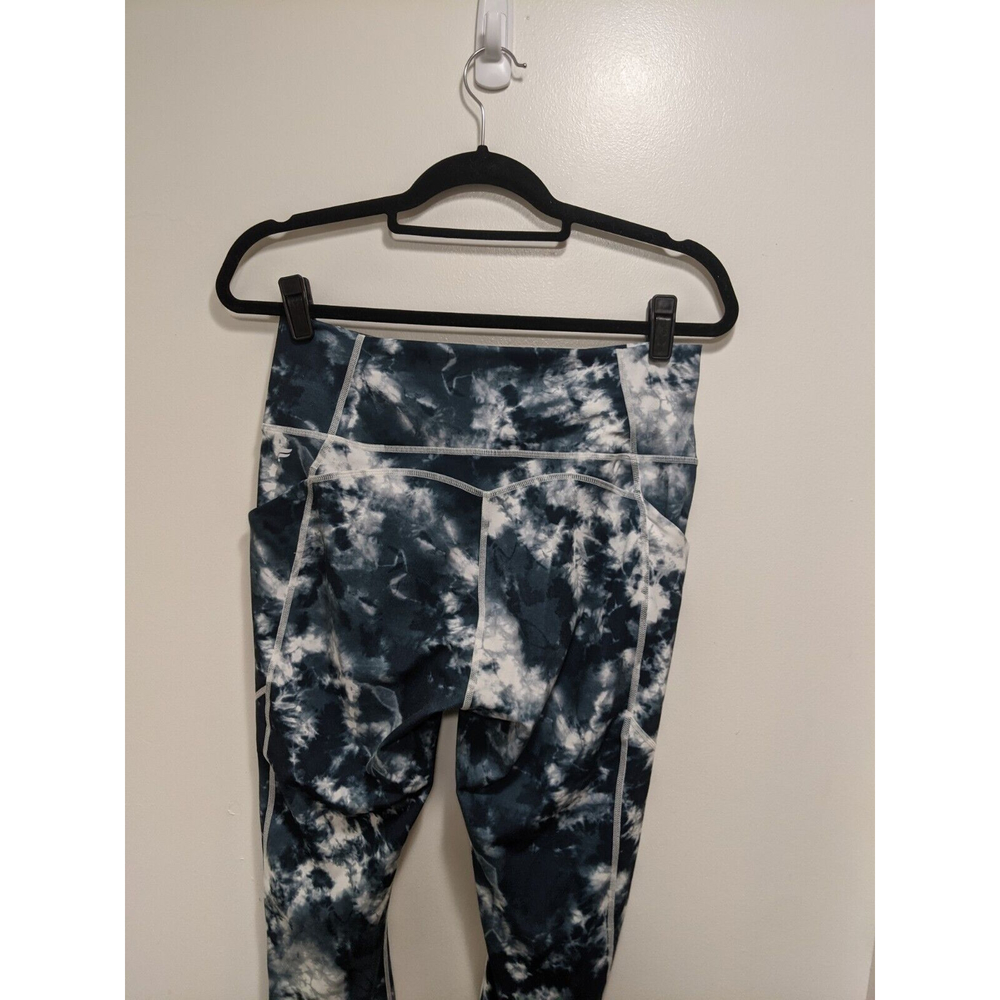 Fabletics Oasis High Rise Tie Dye Leggings Teal Turquoise Size Large - Picture 9 of 12